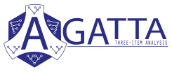 Logo du logiciel d'analyse à trois éléments Agatta